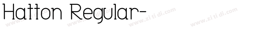 Hatton Regular字体转换